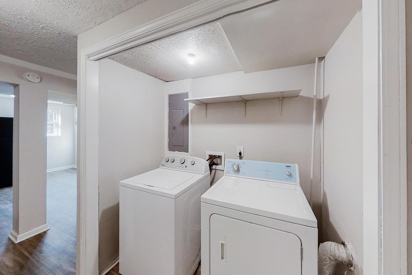 Common spaces including the kitchen