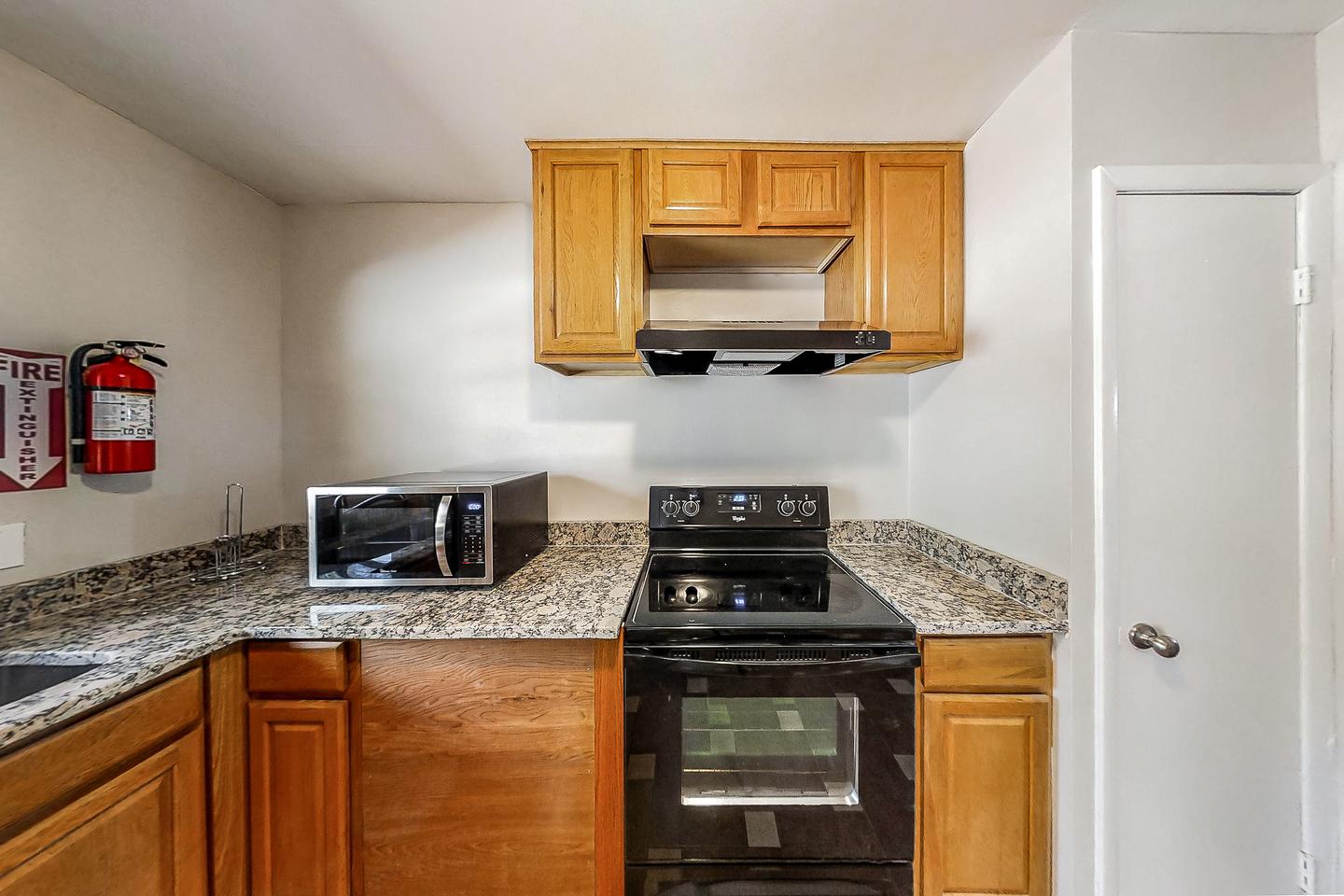 Common spaces including the kitchen