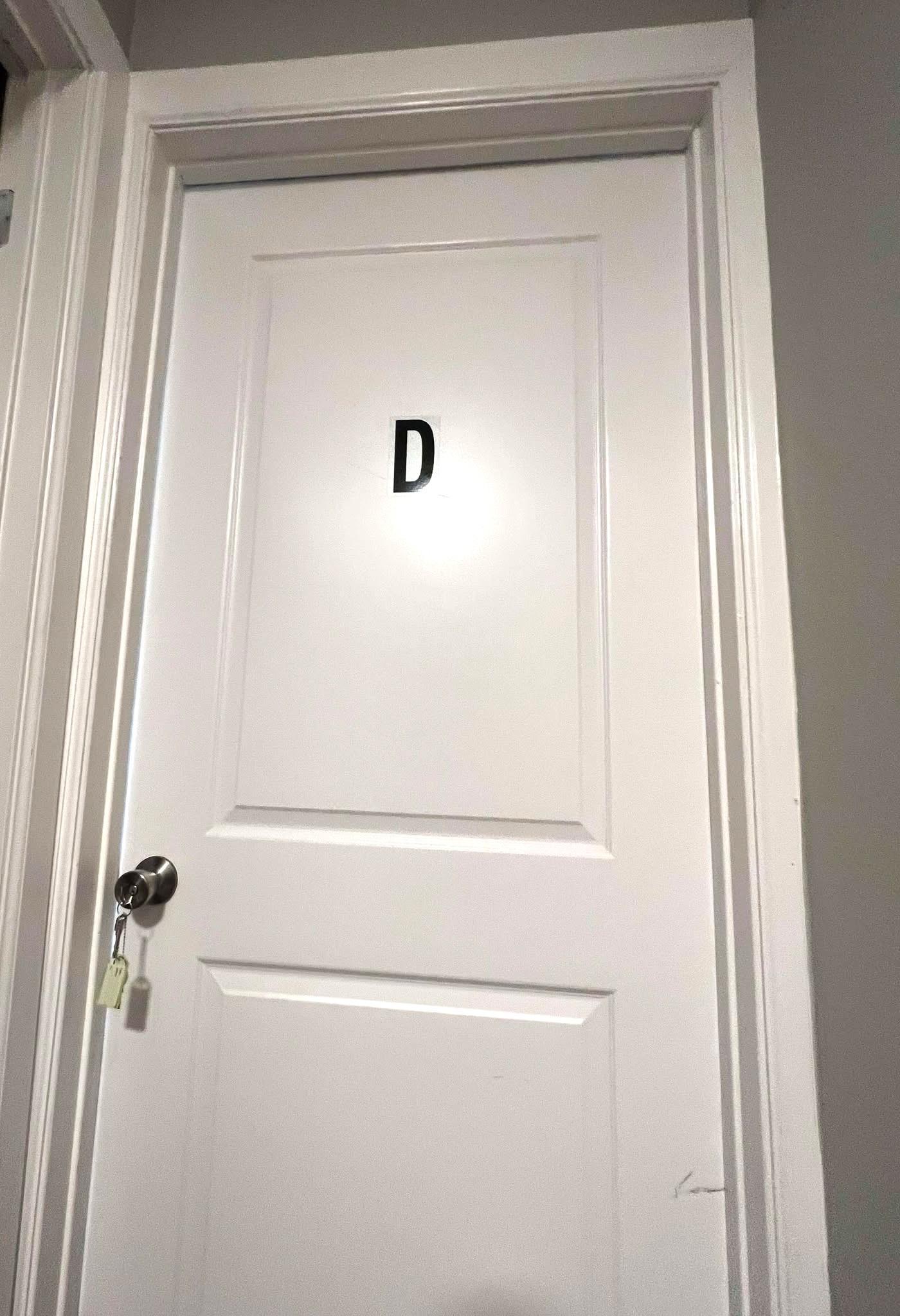 Door to Room D with key