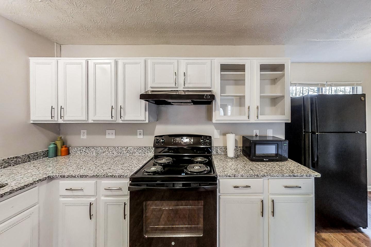 Common spaces including the kitchen