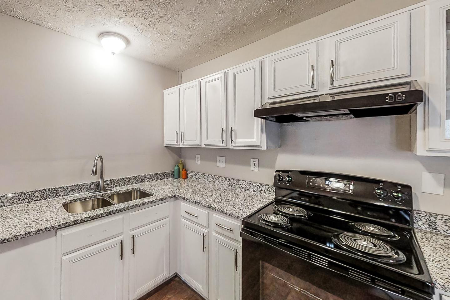 Common spaces including the kitchen