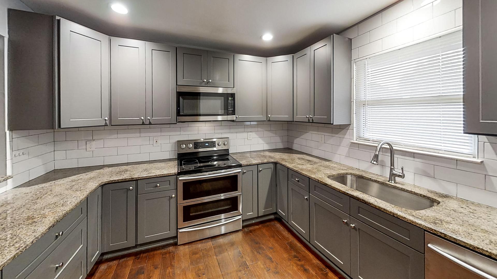 Common spaces including the kitchen