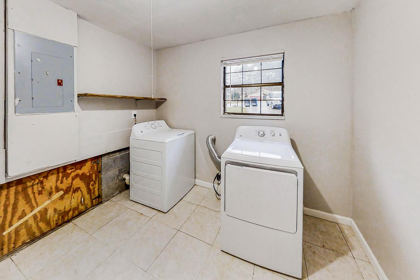 Common spaces including the kitchen