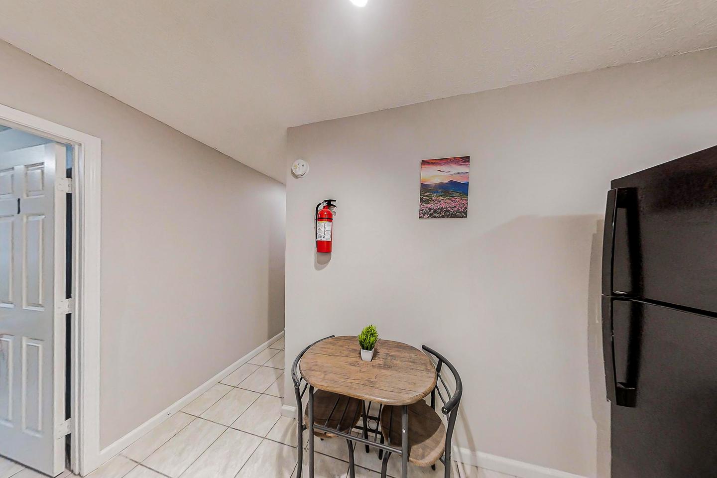 Common spaces including the kitchen