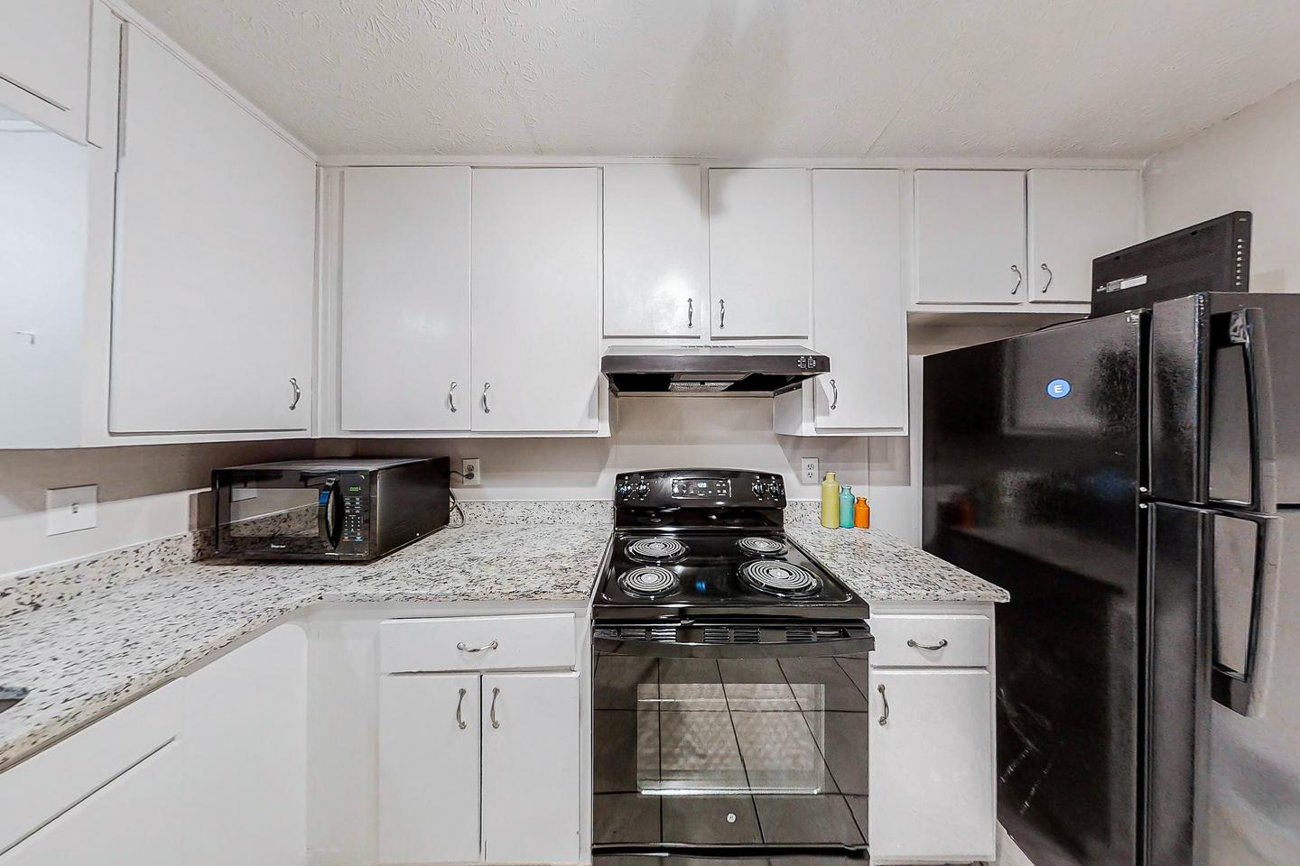 Common spaces including the kitchen
