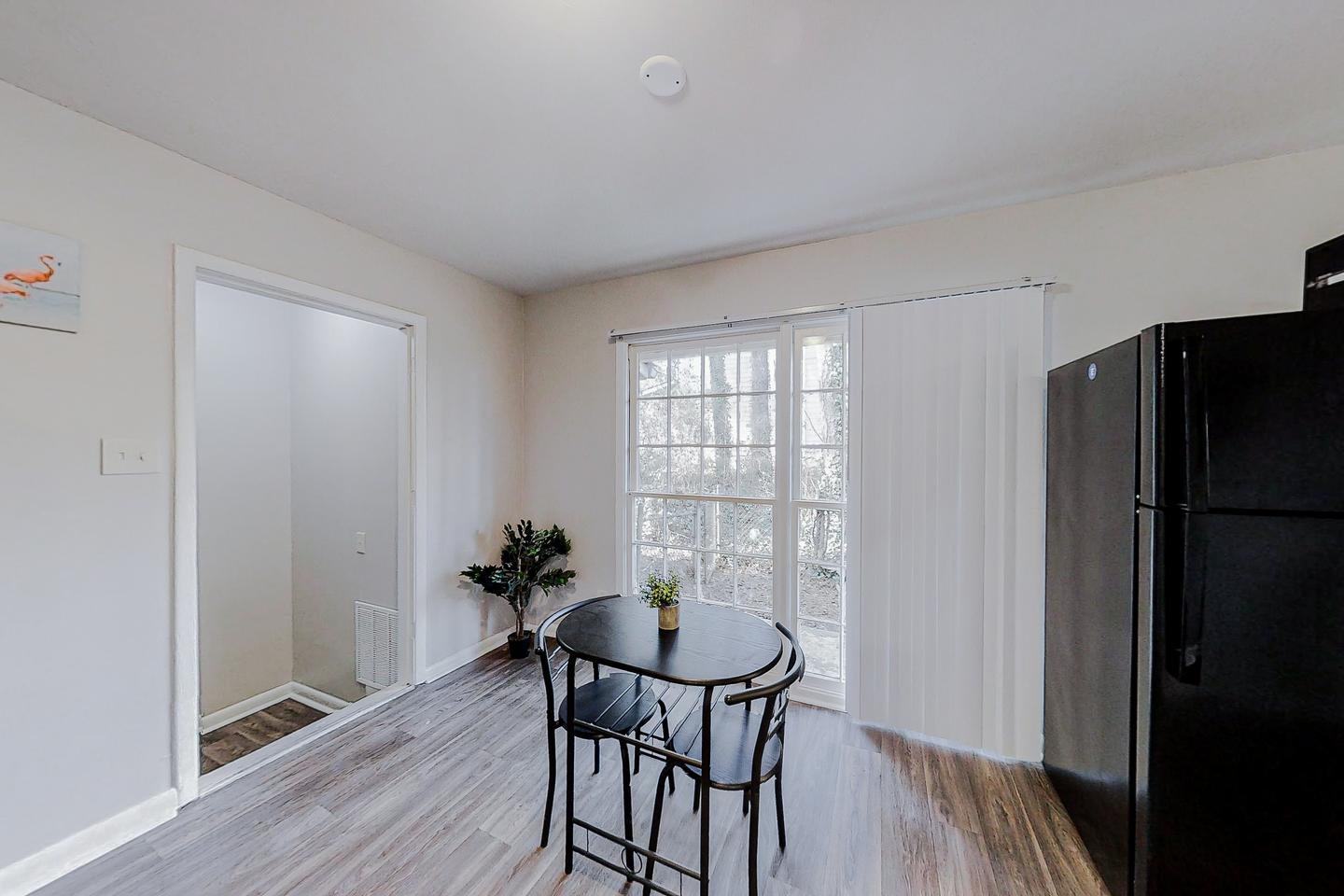 Common spaces including the kitchen