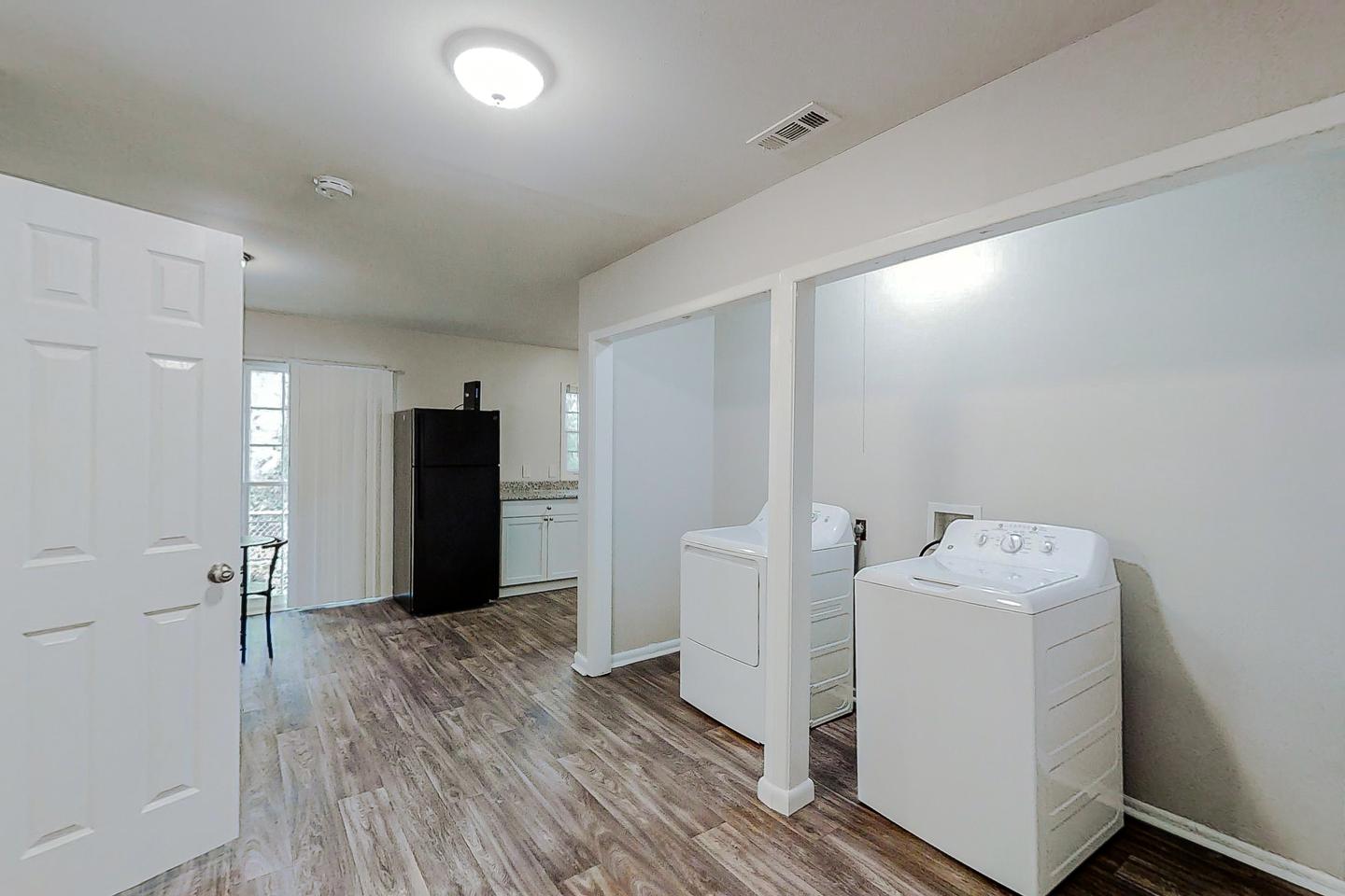 Common spaces including the kitchen