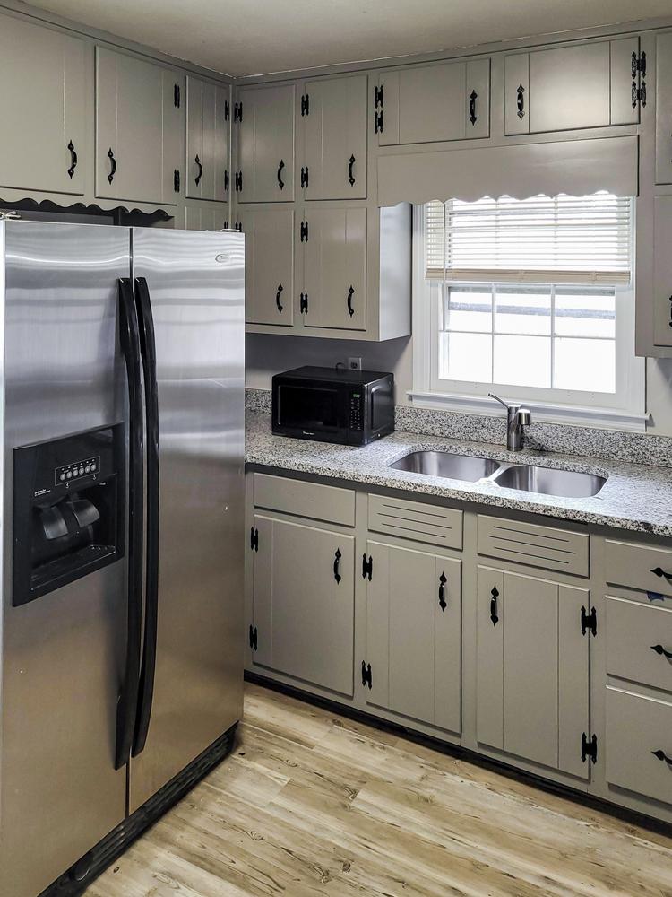 Common spaces including the kitchen