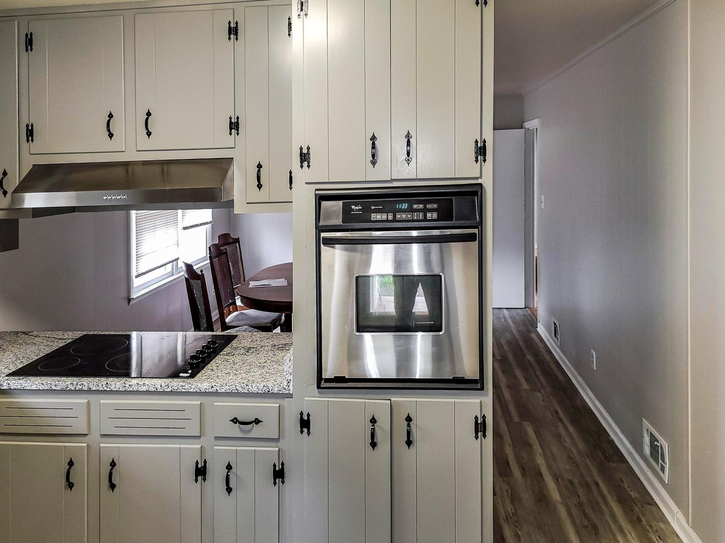 Common spaces including the kitchen