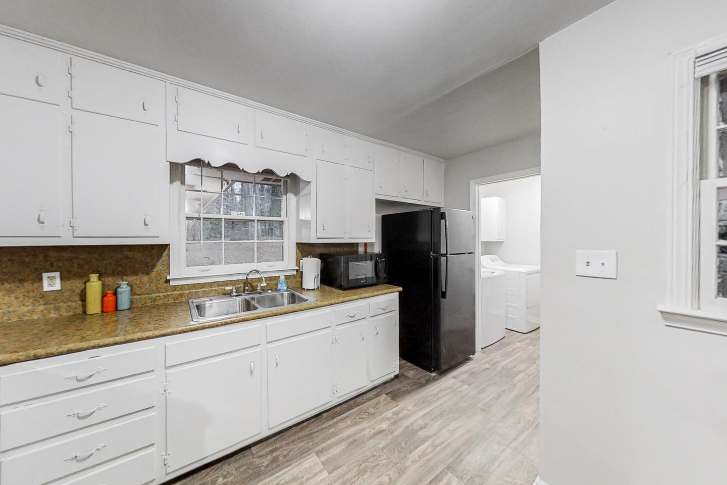 Common spaces including the kitchen