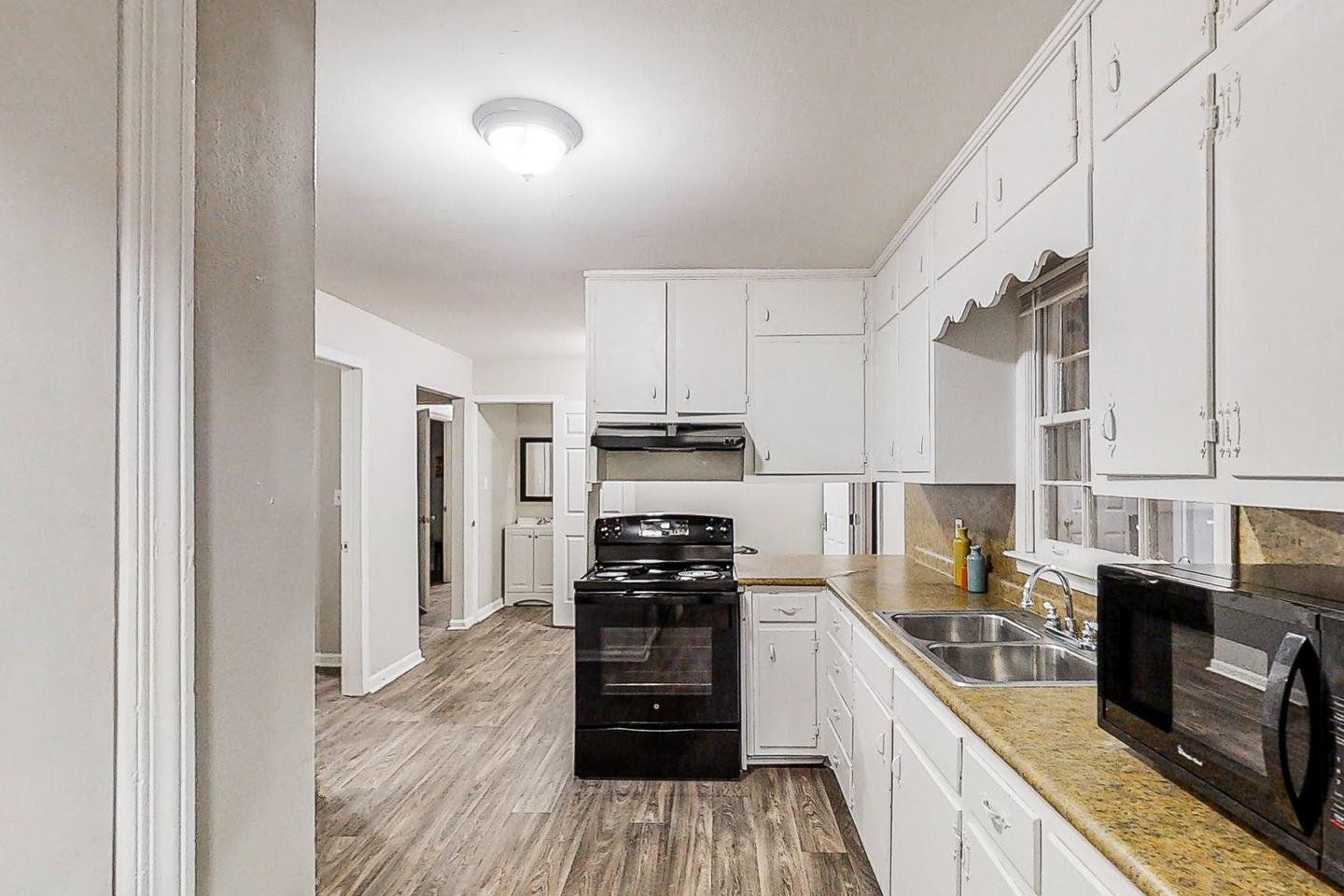 Common spaces including the kitchen