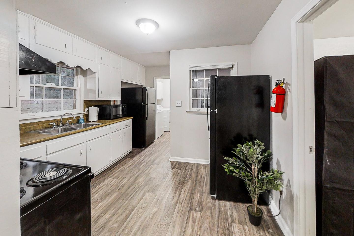 Common spaces including the kitchen