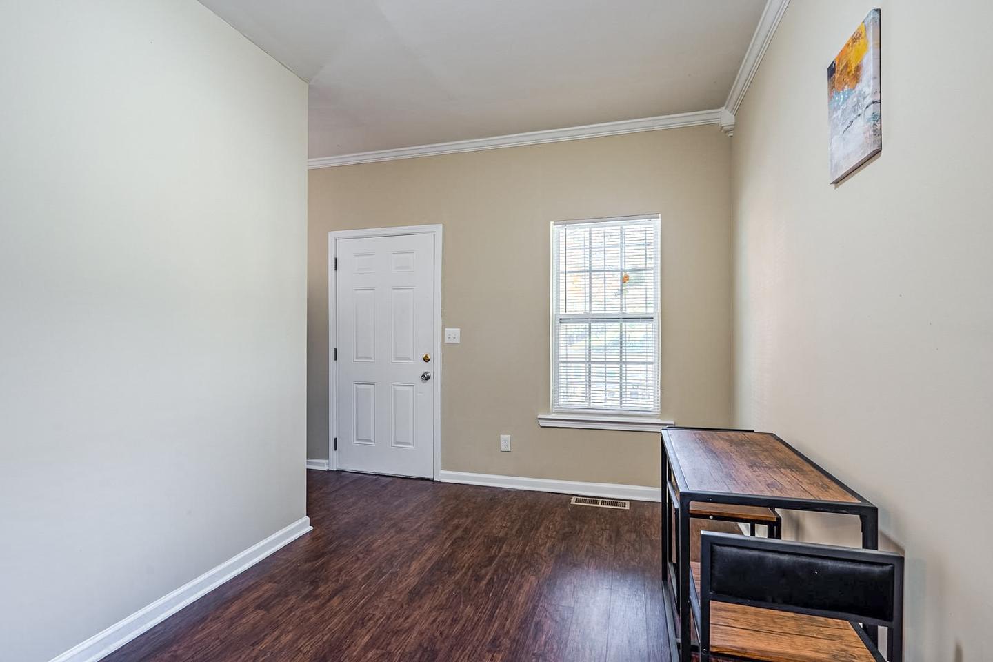 Common spaces including the kitchen