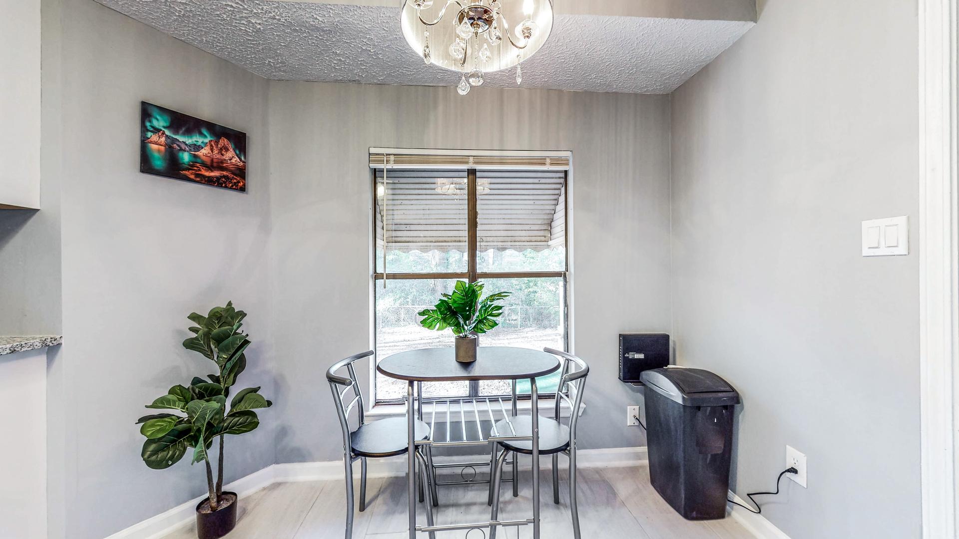 Common spaces including the kitchen