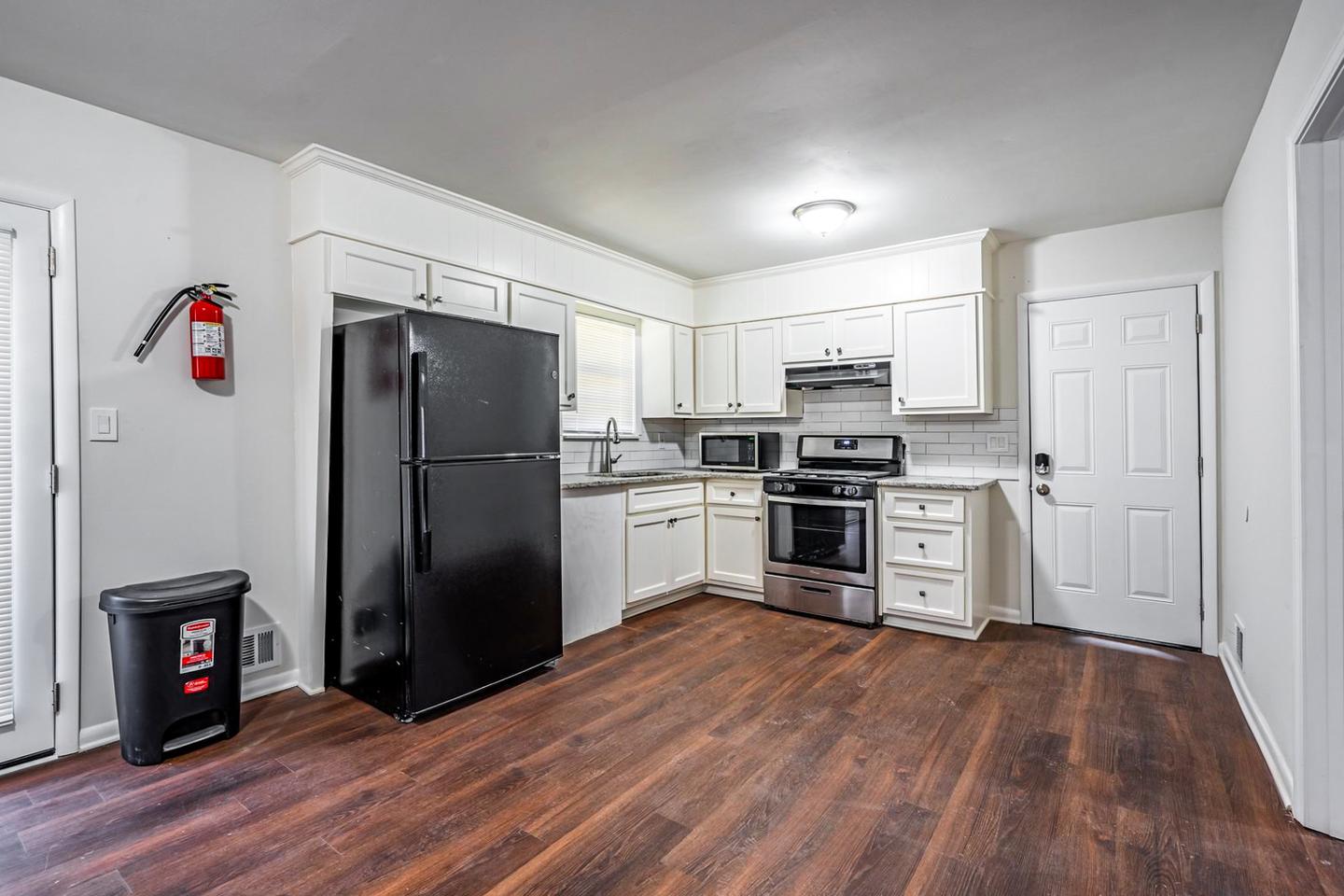Common spaces including the kitchen