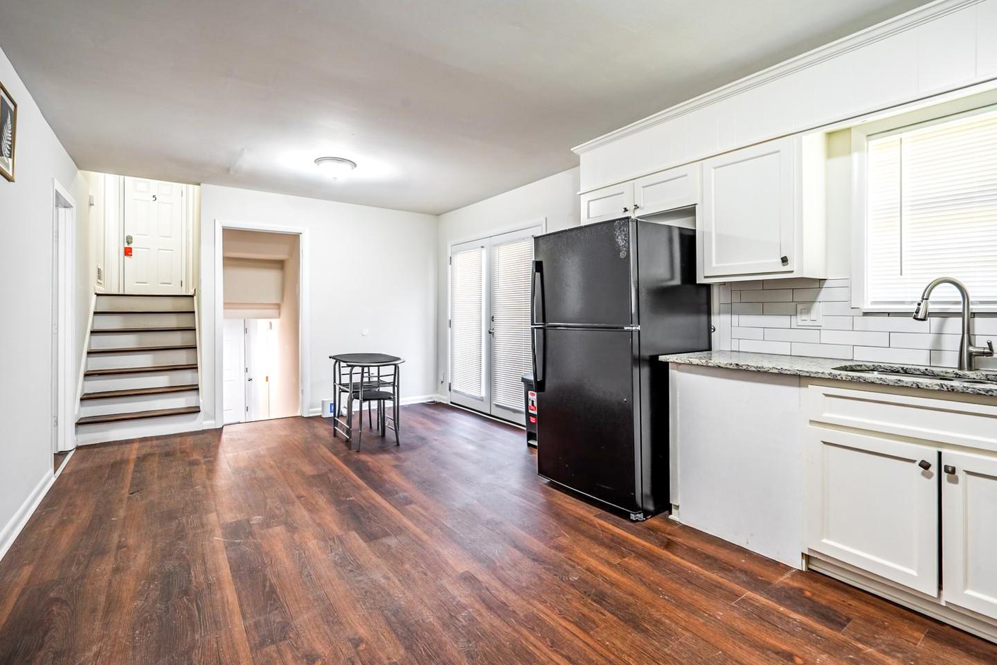 Common spaces including the kitchen