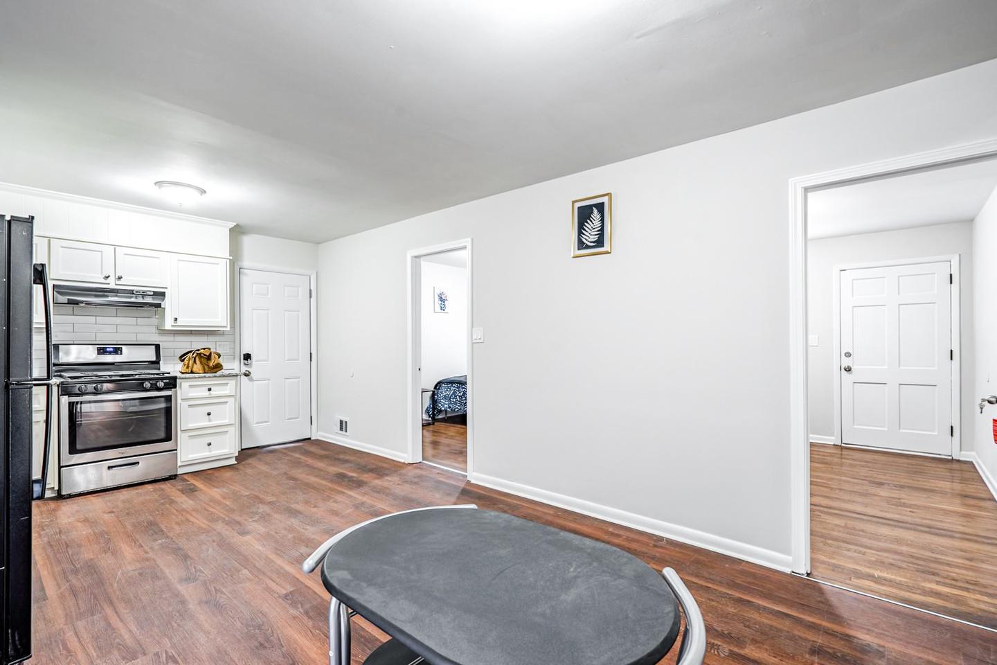 Common spaces including the kitchen