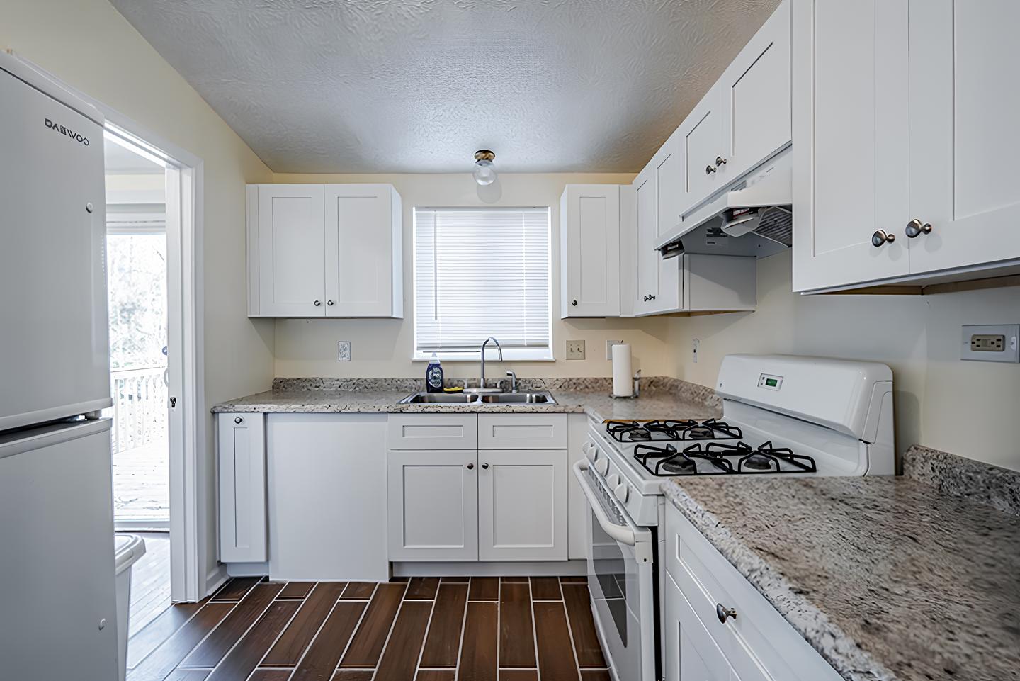 Common spaces including the kitchen