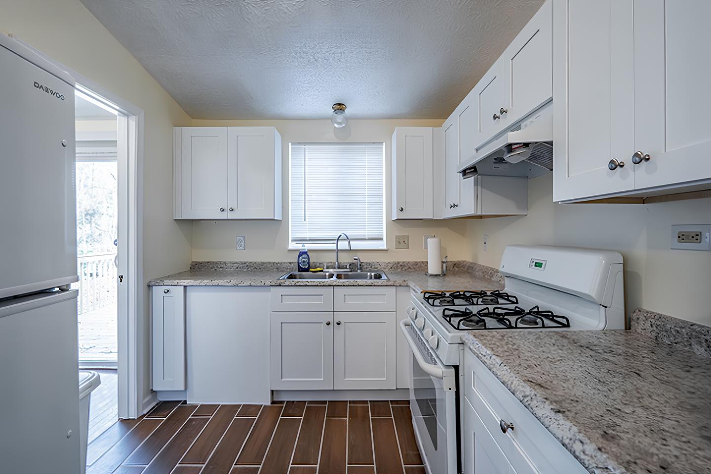 Common spaces including the kitchen