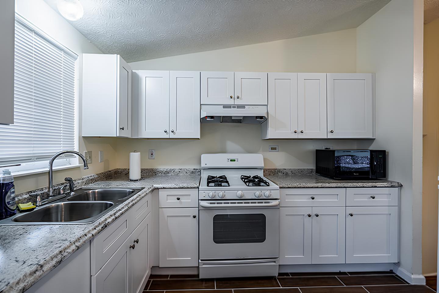 Common spaces including the kitchen