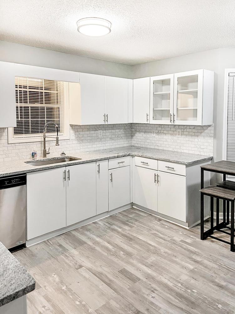 Common spaces including the kitchen