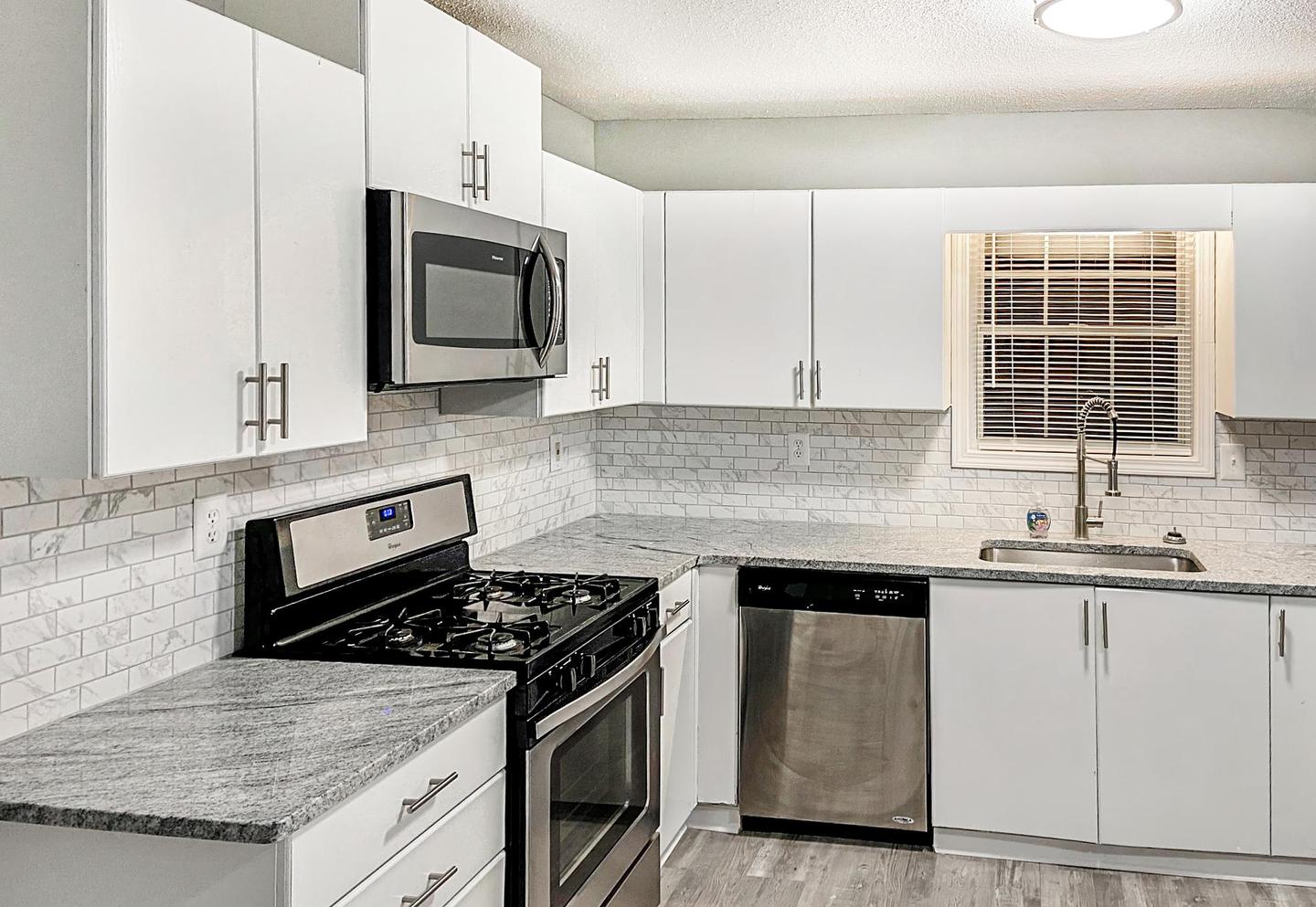 Common spaces including the kitchen