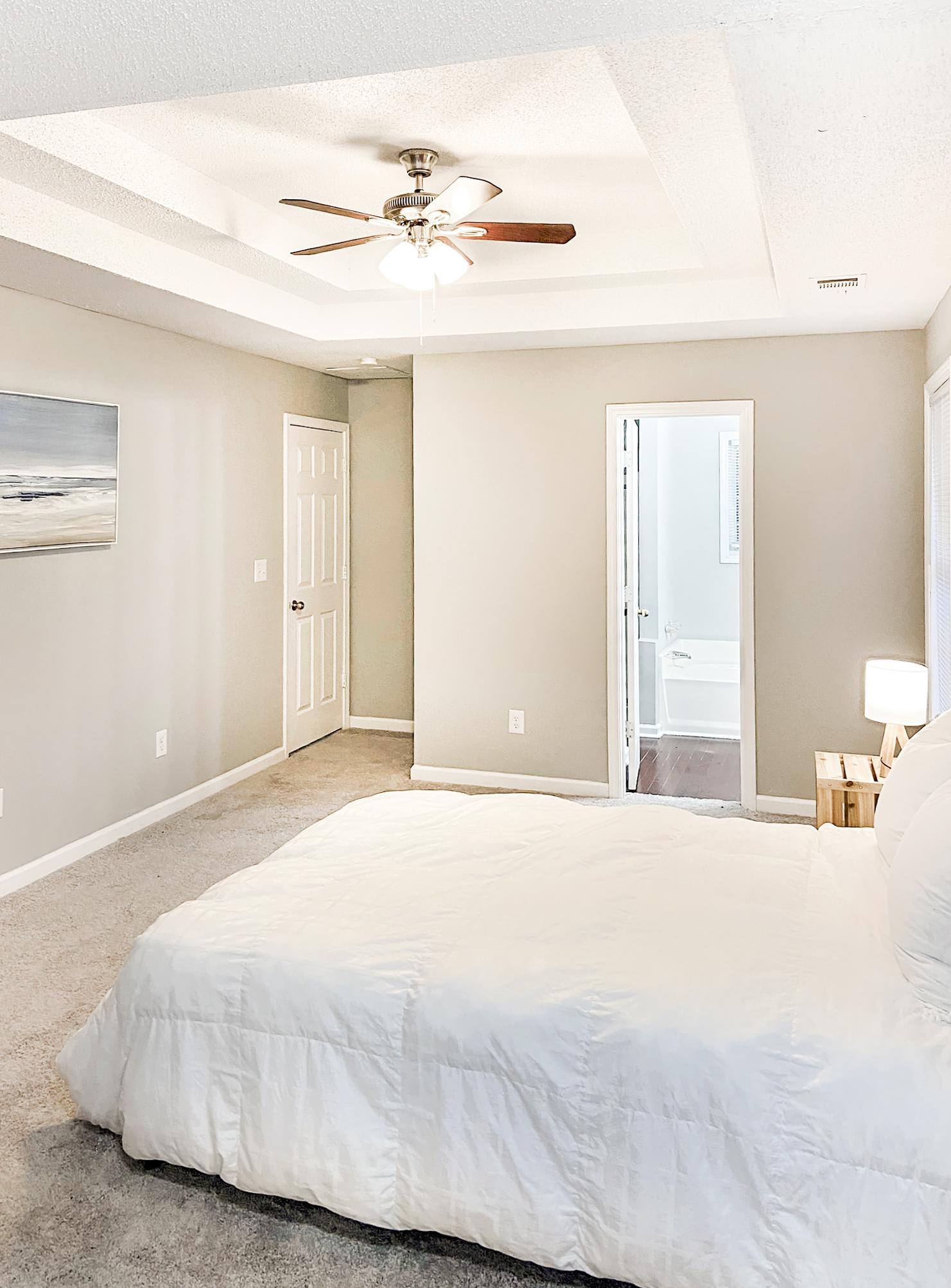 bedroom, detected: bed, fan