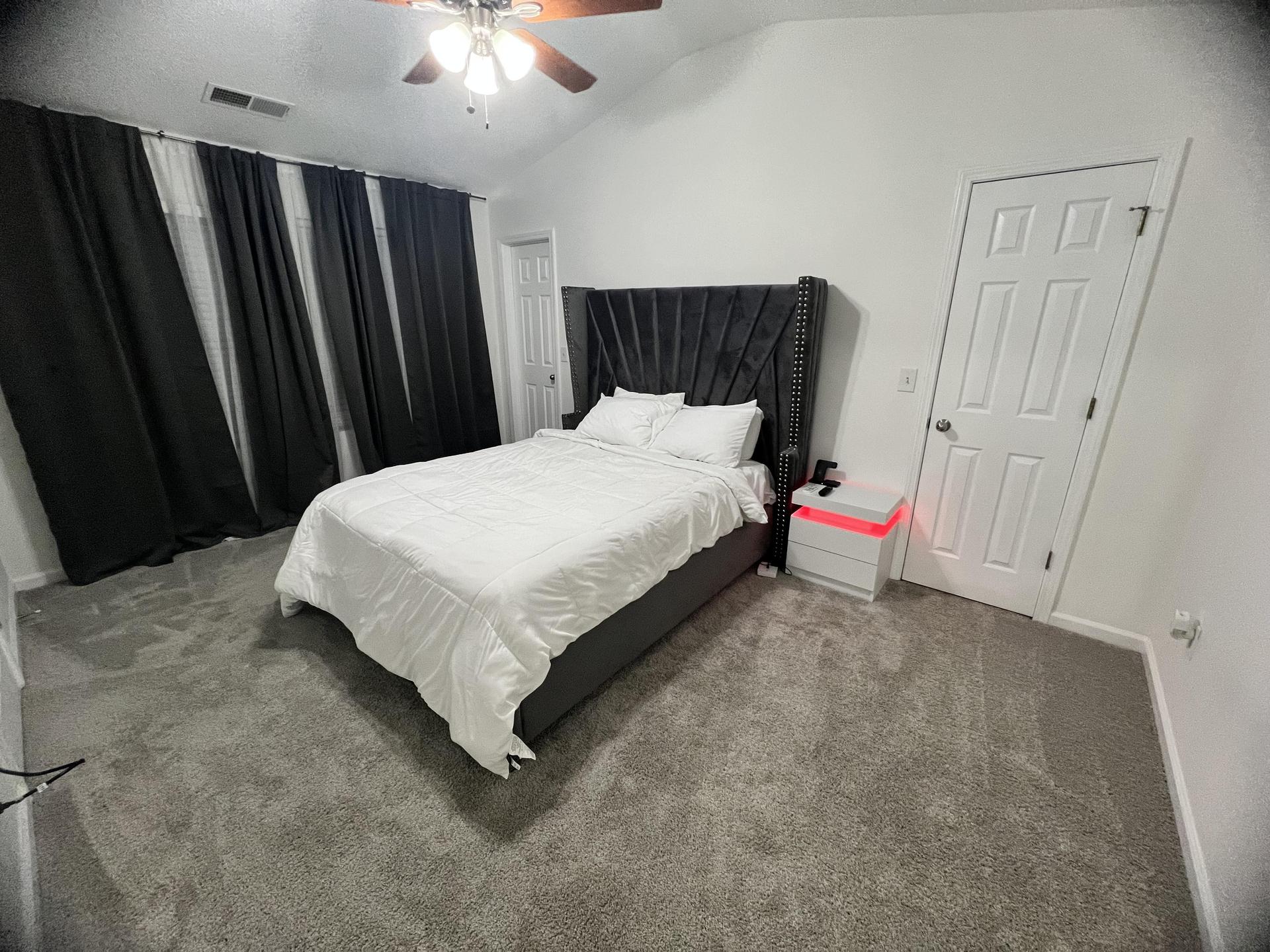 Master bedroom, with smart tv