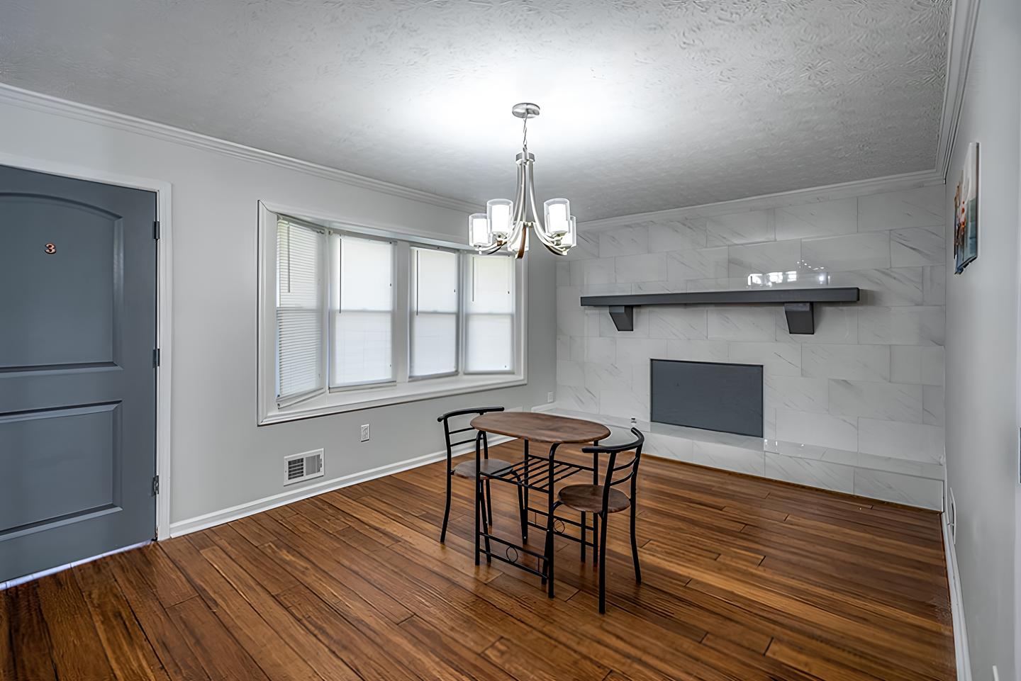 Common spaces including the kitchen