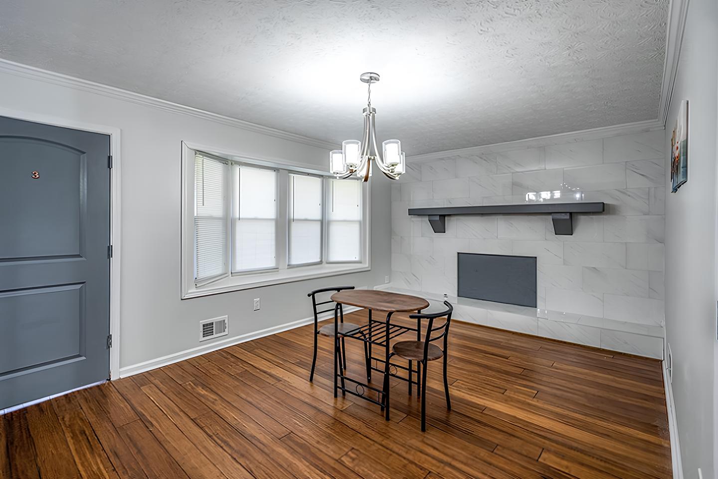 Common spaces including the kitchen