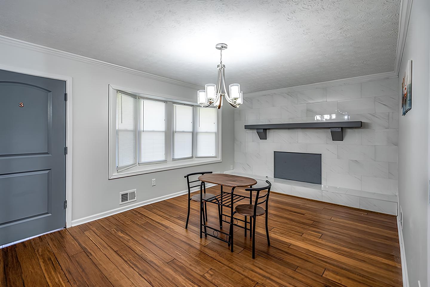 Common spaces including the kitchen