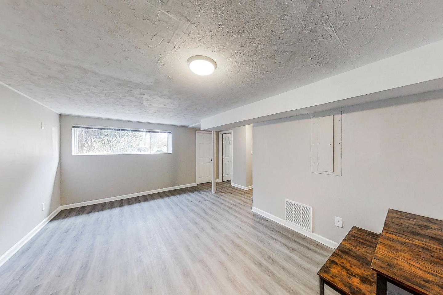 Common spaces including the kitchen