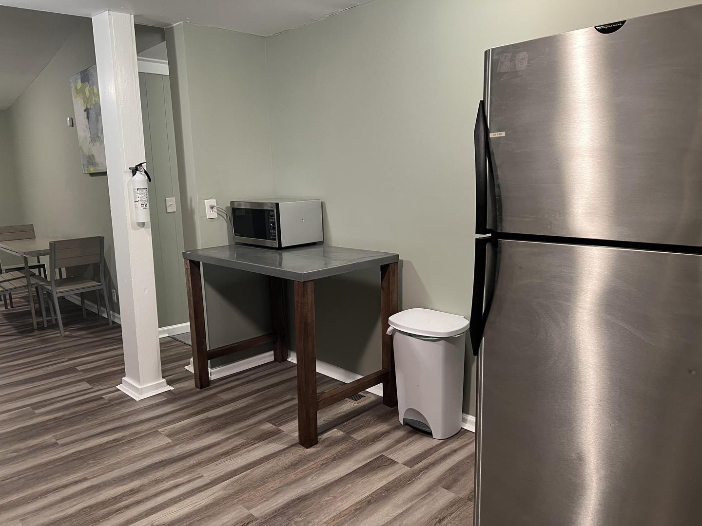 Common spaces including the kitchen