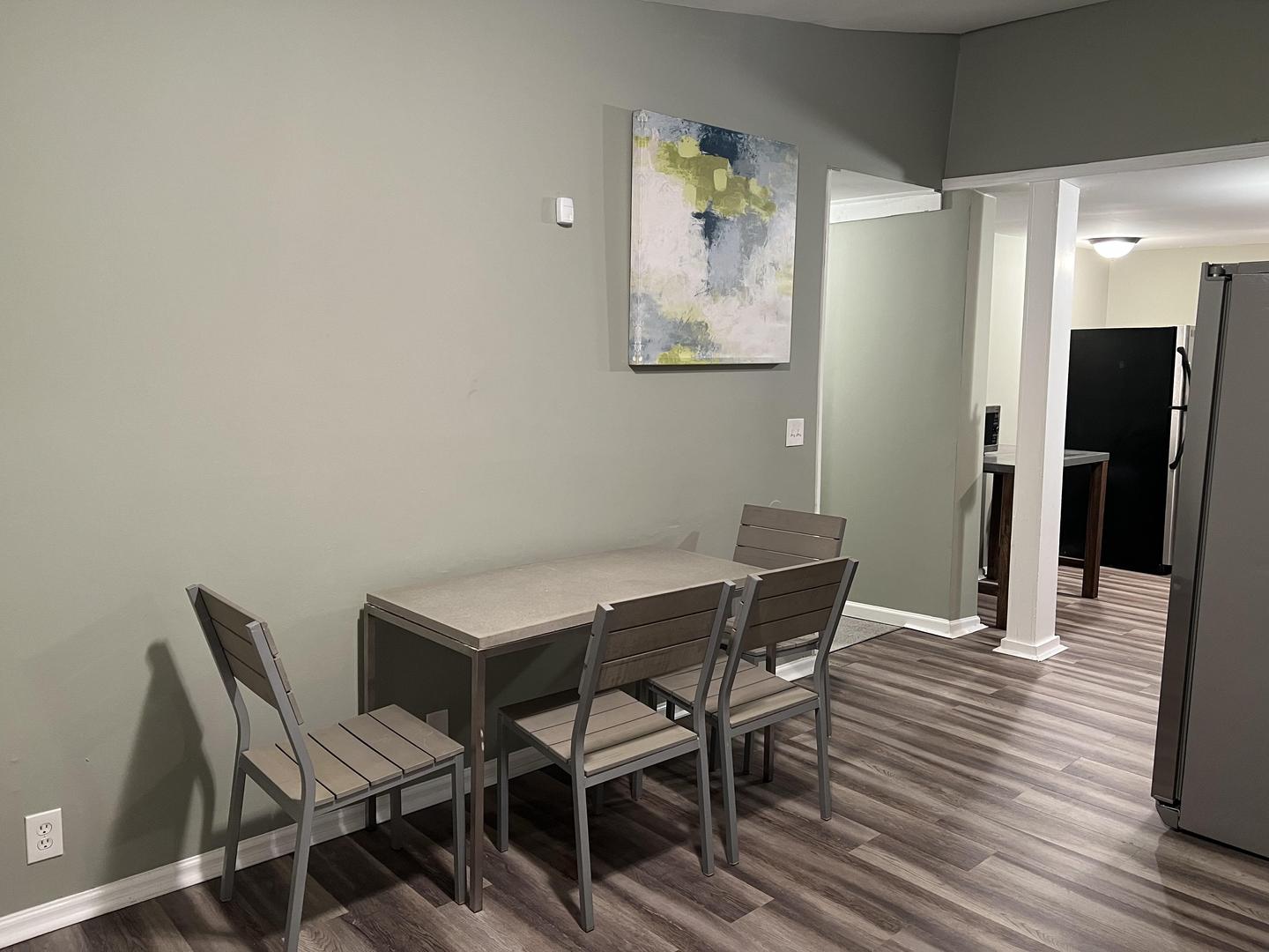 Common spaces including the kitchen