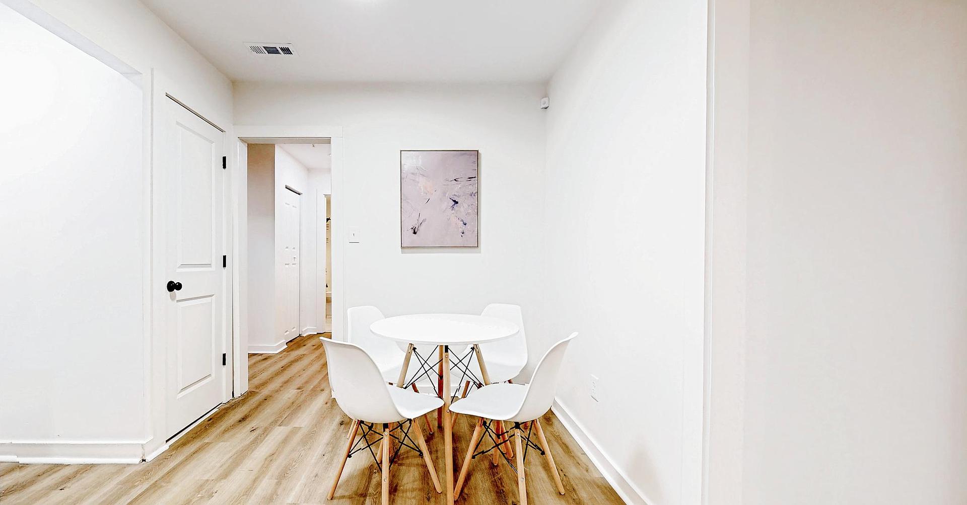 Common spaces including the kitchen