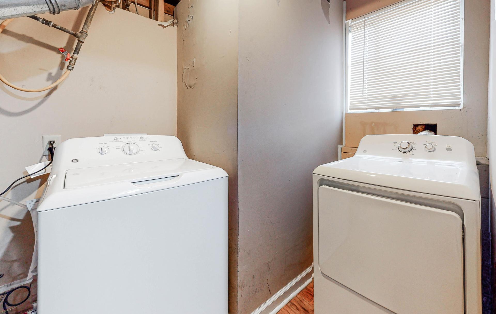Common spaces including the kitchen