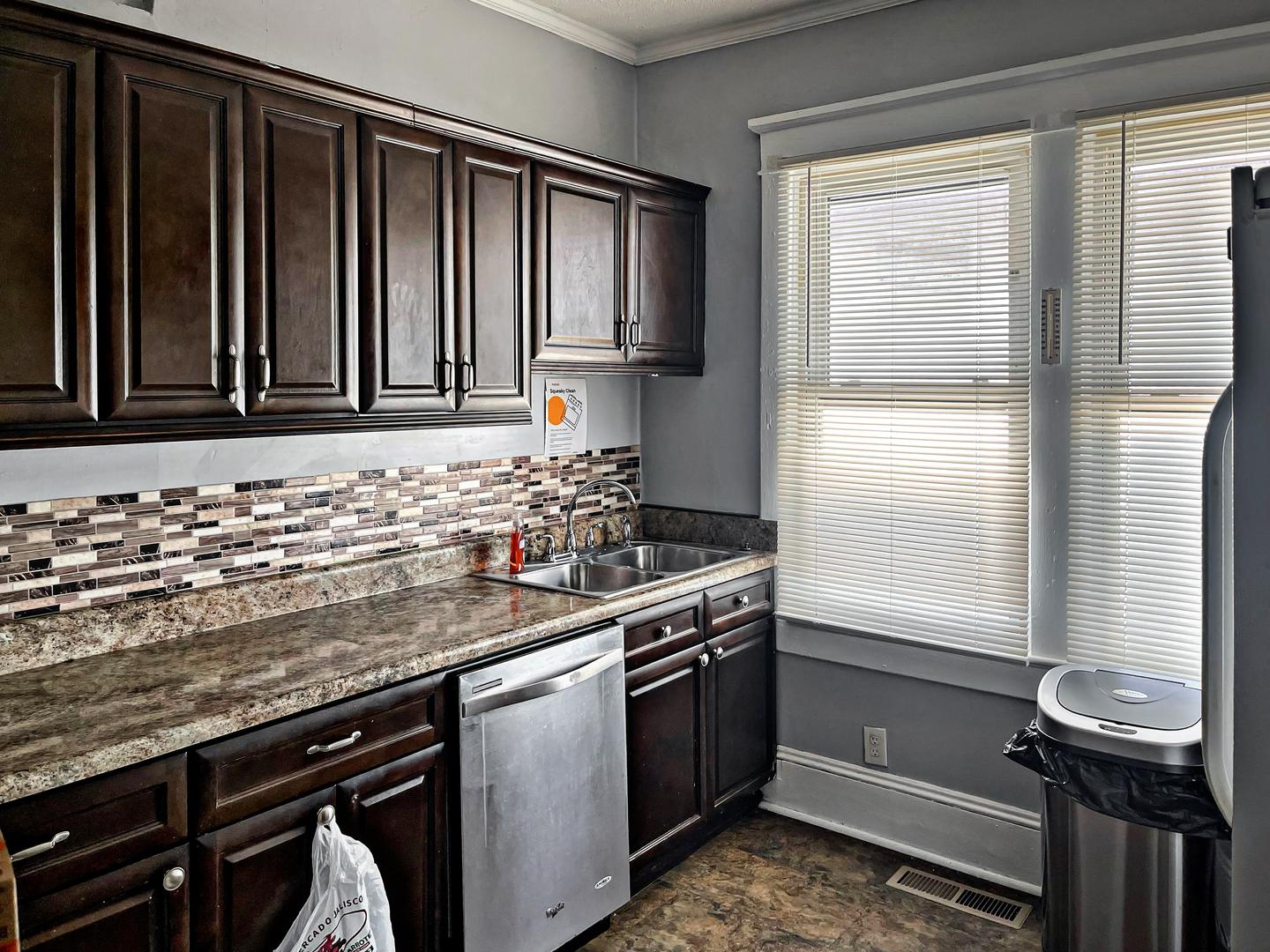 Common spaces including the kitchen