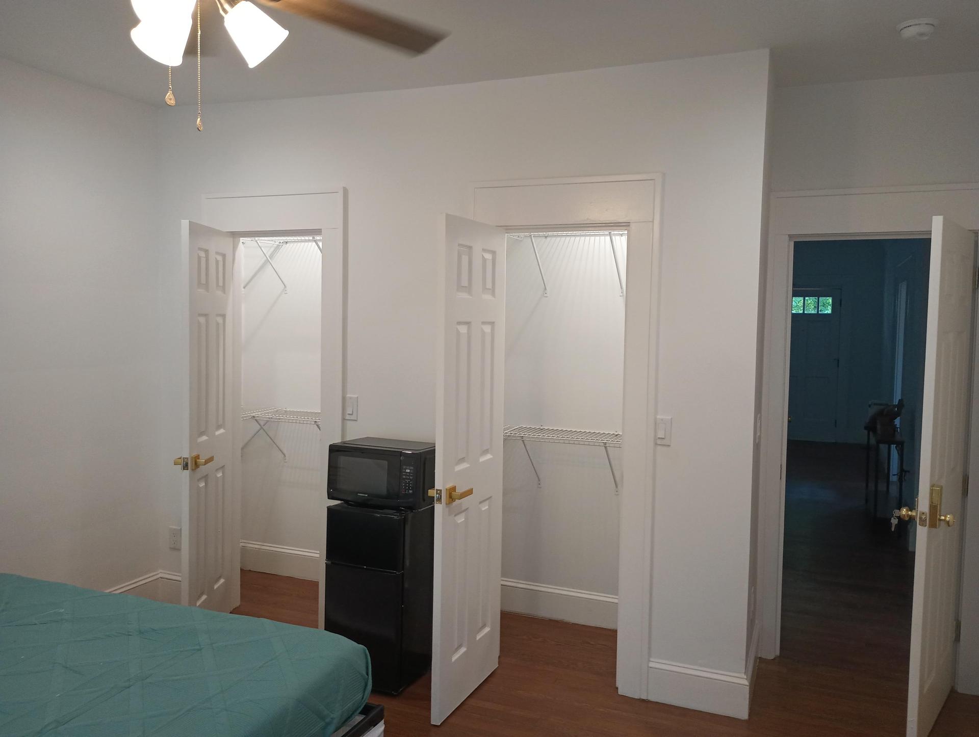 Mini fridge and microwave
