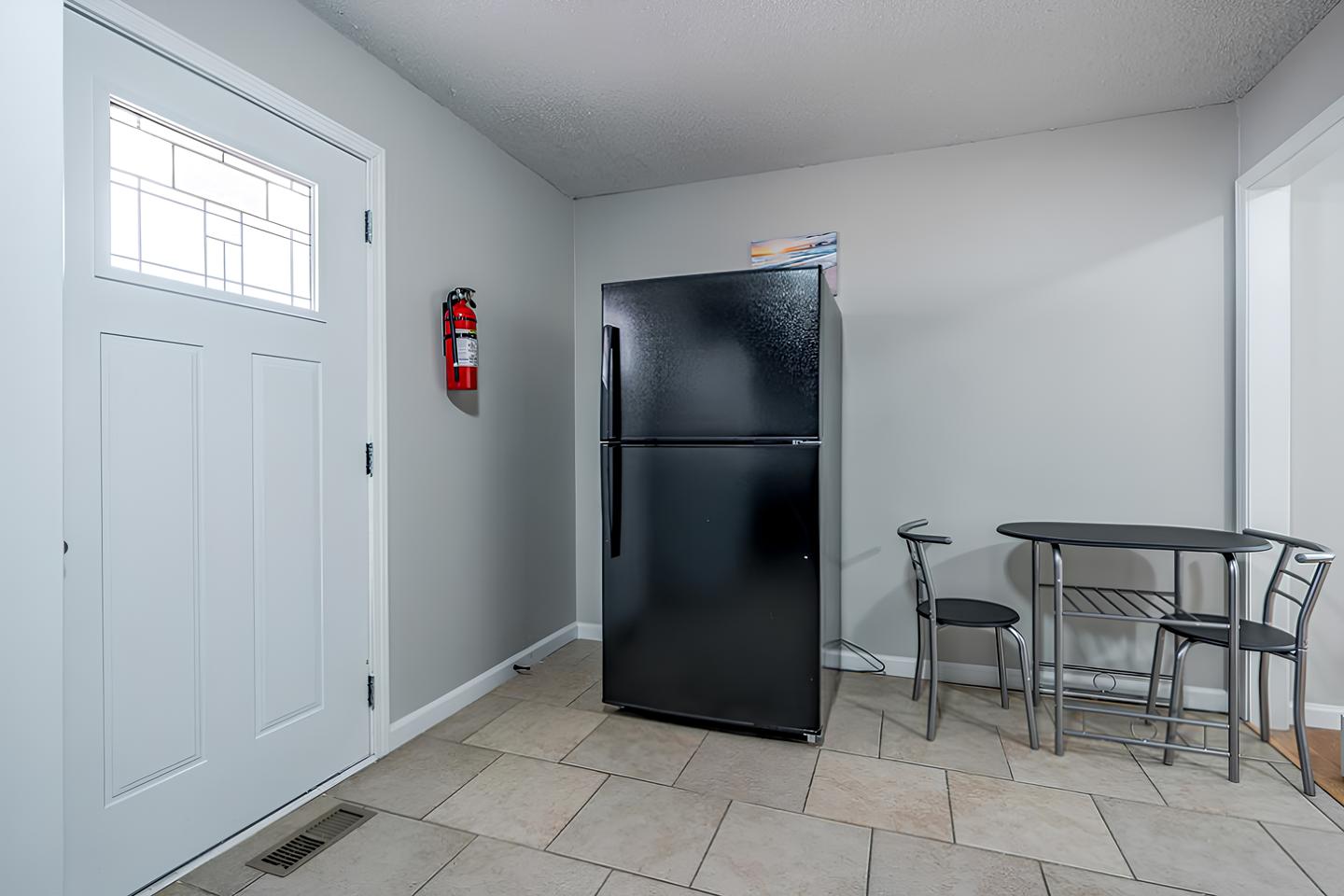 Common spaces including the kitchen