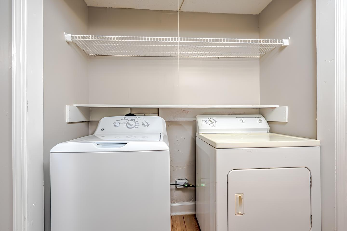 Common spaces including the kitchen