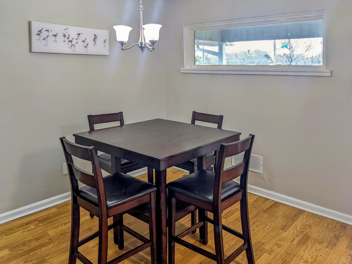 Common spaces including the kitchen