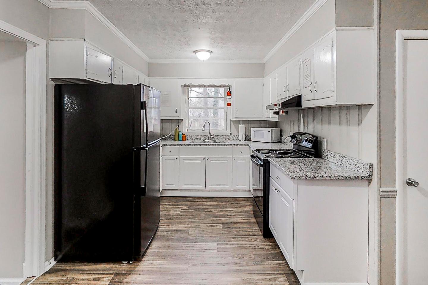 Common spaces including the kitchen