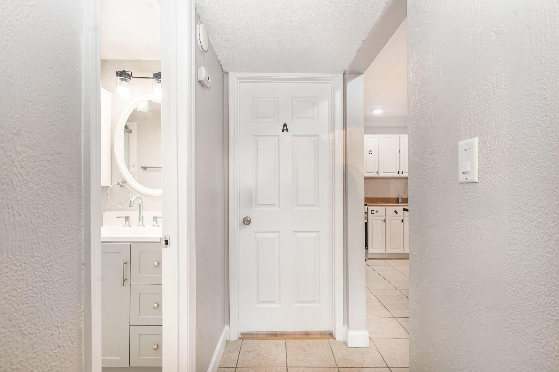 Passageway of Room A Door
