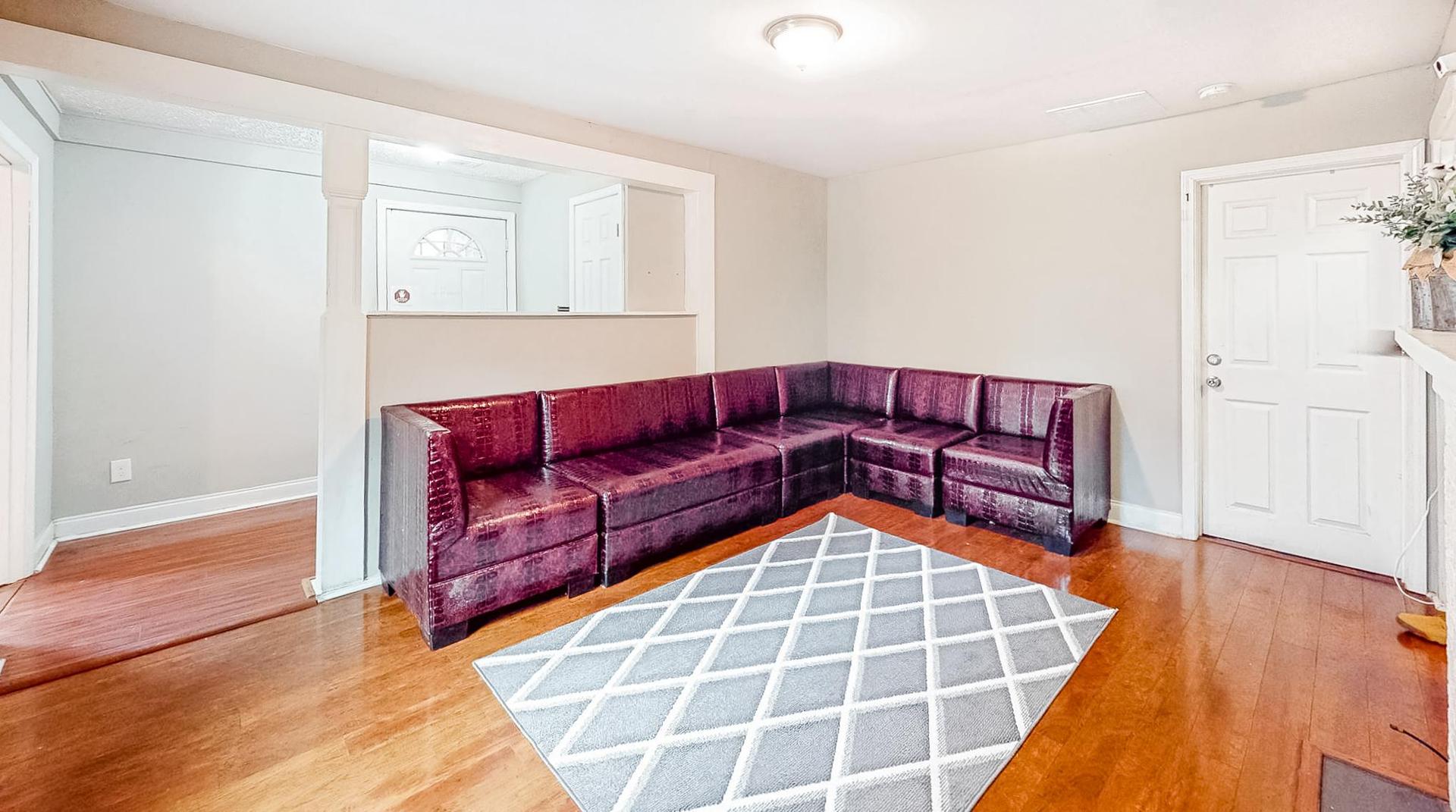 Common spaces including the kitchen