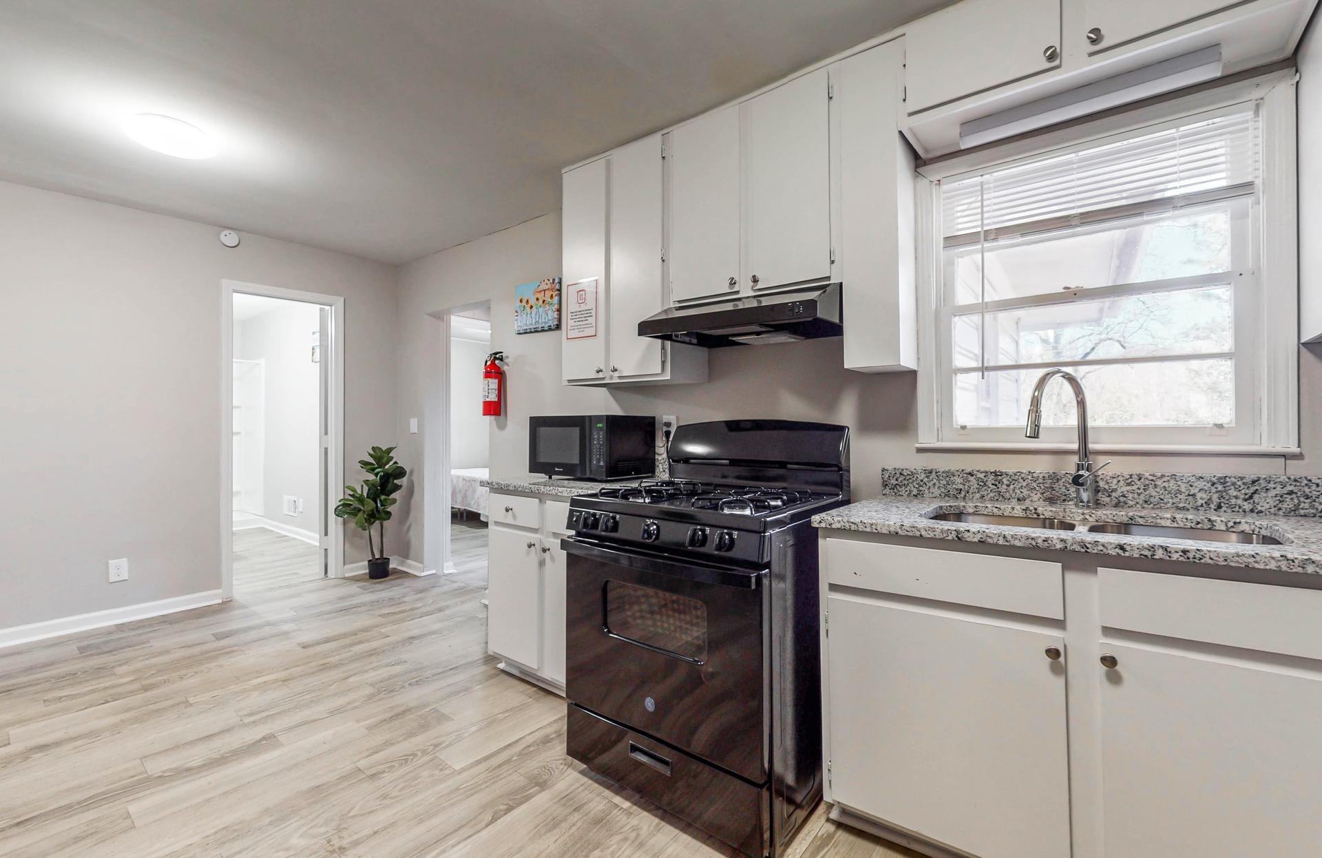 Common spaces including the kitchen