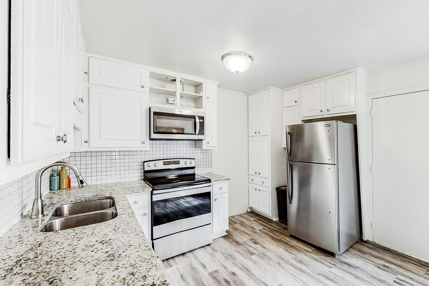 Common spaces including the kitchen