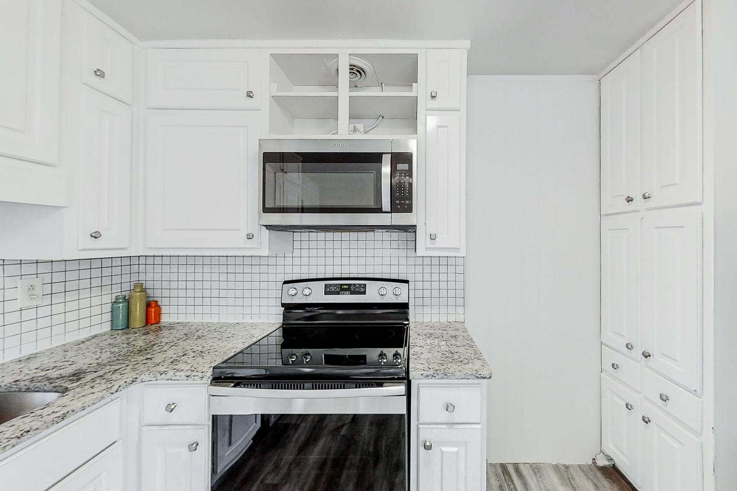 Common spaces including the kitchen