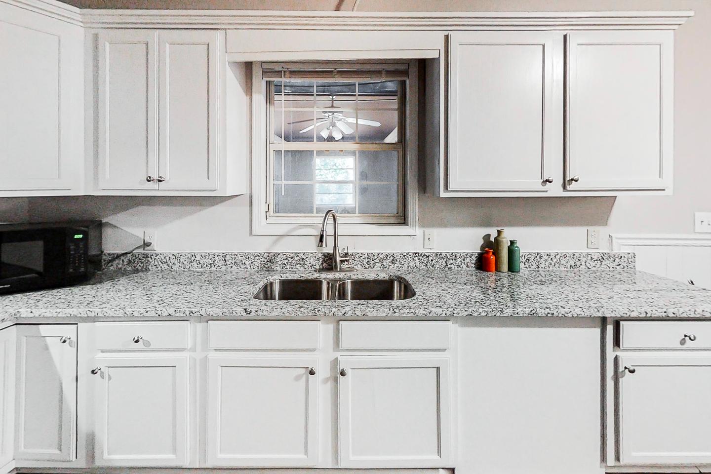 Common spaces including the kitchen