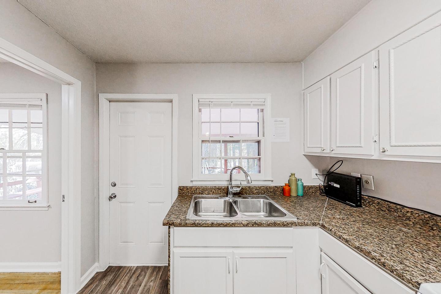 Common spaces including the kitchen