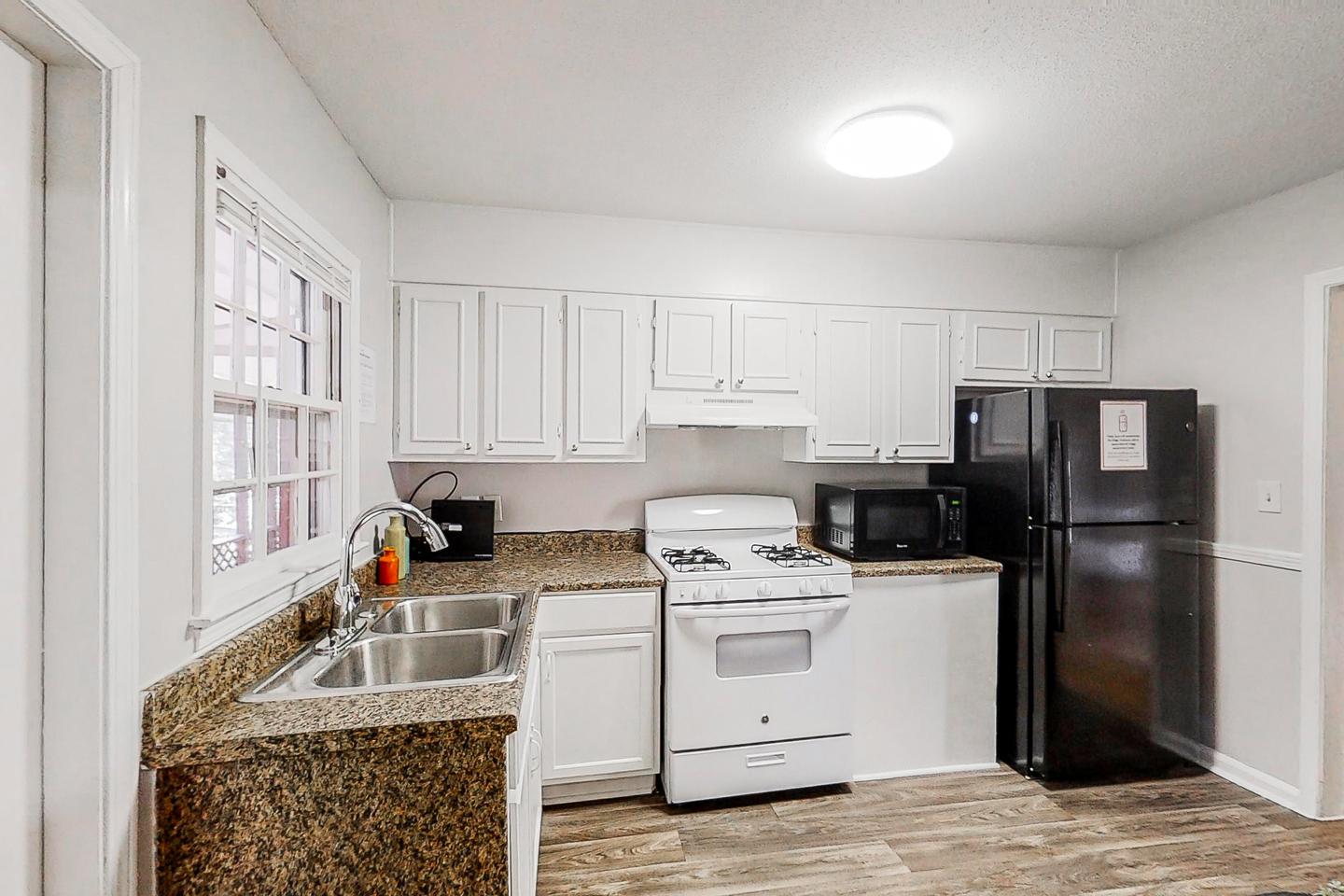 Common spaces including the kitchen
